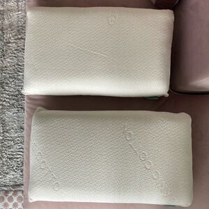 AVOCADO Molded Latex Pillow - SET OF 2 - used once!